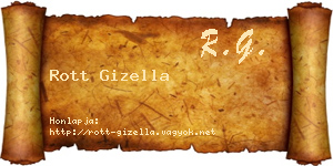 Rott Gizella névjegykártya